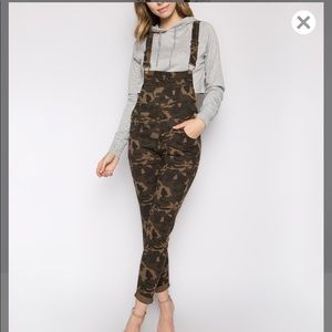 Green Camo overall women sizes